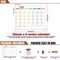Dry Erase Calendar Kit Magnetic Refrigerator Calendar Monthly Whiteboard with Extra-Thick Magnet Fine Point Marker Eraser and Wall Hanging Holes